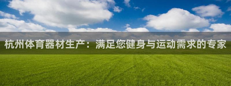 尊龙体育电竞官网：杭州体育器材生产：满足您健身与运动