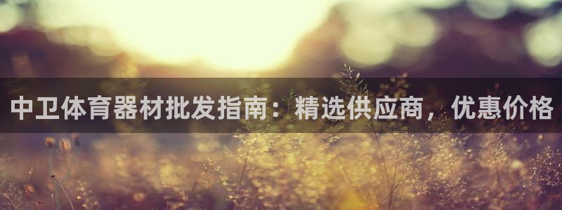 尊龙人生就是博登陆：中卫体育器材批发指南：精选供应商