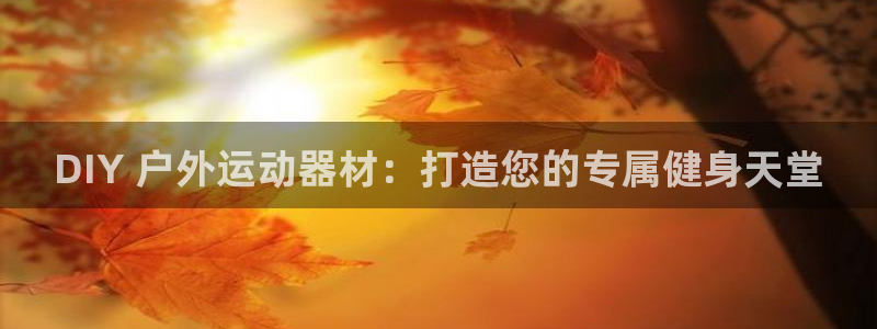 尊龙凯时官方下载：DIY 户外运动器材：打造您的专属