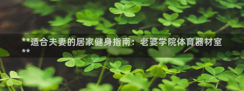 尊龙凯时客服：**适合夫妻的居家健身指南：老婆学院体育器材室
