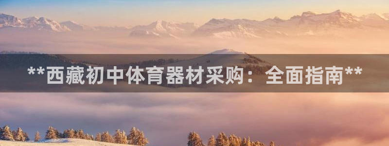 尊龙官方网站首页：**西藏初中体育器材采购：全面指南