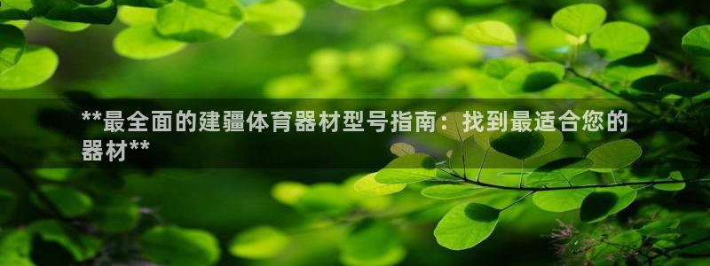 尊龙凯时人生就是搏平台：**最全面的建疆体育器材型号
