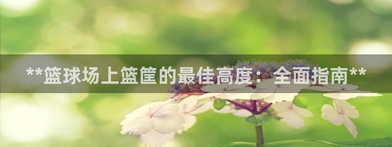 尊龙人生就是博手机版下载：**篮球场上篮筐的最佳高度